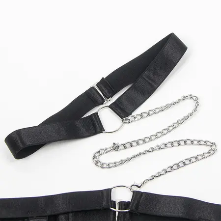 Subblime 954390 Elegantno telo sa podvezicama crno L/XL