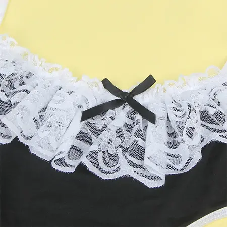 Subblime Costume S/M Black/White - Elegant Maid Outfit Lingerie