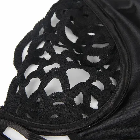 Subblime 954055 Elegantno čipkano telo crno S/M - Premium udobno pristajanje
