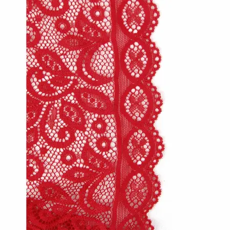 Subblime 953881 Open Cup Bodysuit Red L/XL - Elegant Lingerie Design