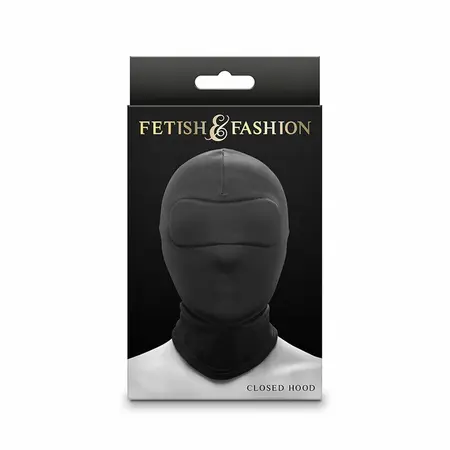 NS Novelties Fetish & Fashion Nylon Closed Hood Black - Universal Fit