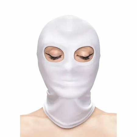 NS Novelties Fetish & Fashion Nylon Eye Hood White - One Size Adjustable