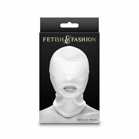 NS Novelties Fetish & Fashion Najlon Kapuljača za Usta Bela One Size