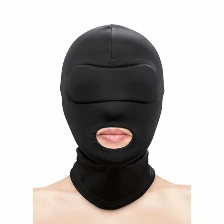 NS Novelties Fetish & Fashion Nylon Mouth Hood Black - One Size Adjustable