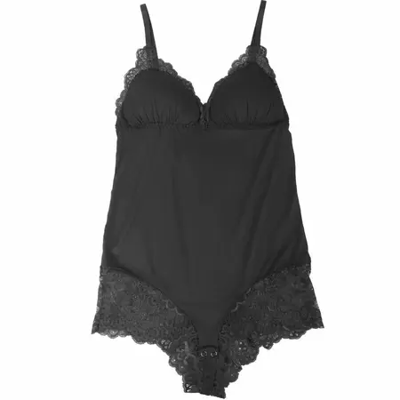 Subblime Crni Cvetni Čipkani Tedini S/M – Elegantno Podesivo Donje Rublje