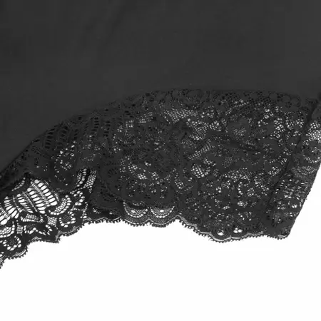 Subblime Crni Cvetni Čipkani Tedini L/XL – Elegantno Podesivo Donje Rublje
