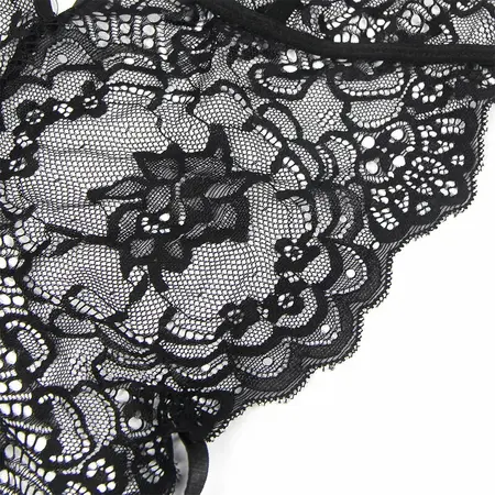 Subblime Lace Police-Inspired Bodysuit Black L/XL with Accessories