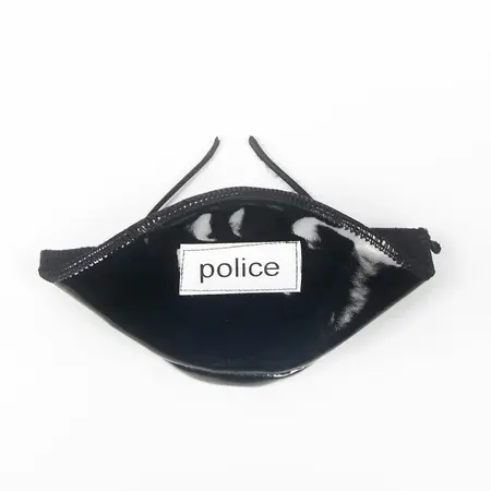 Subblime Lace Body Police Costume Black S/M - Elegant Lingerie Set