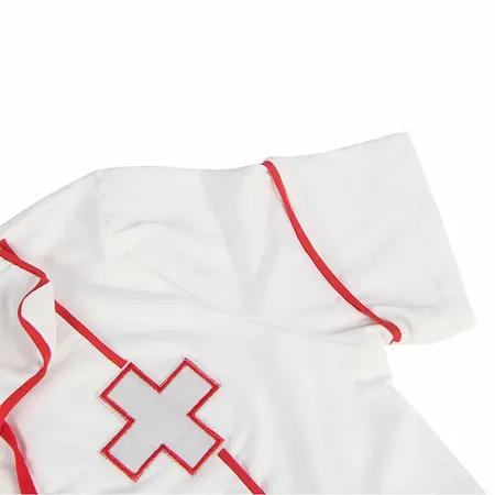 Subblime L/XL Body Nurse Costume - Red & White, Comfort Fit