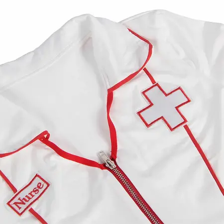 Subblime Nurse-Inspired Intimate Costume Set S/M Red & White