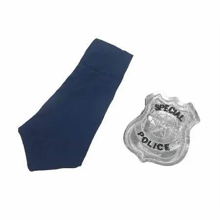 Subblime L/XL Blue Police Uniform Costume with Badge - Premium Comfort