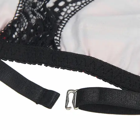 Subblime University Themed Lingerie Set S/M - Checkered Pattern