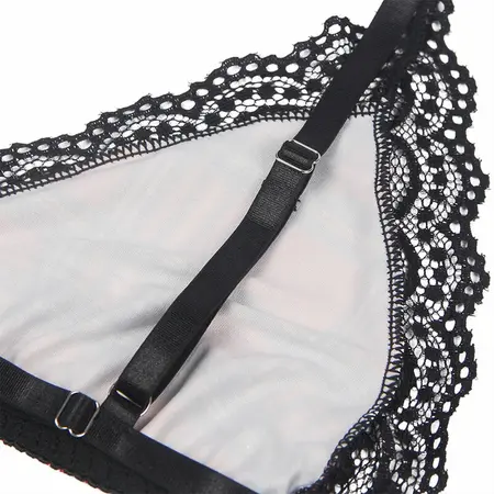 Subblime University Themed Lingerie Set S/M - Checkered Pattern