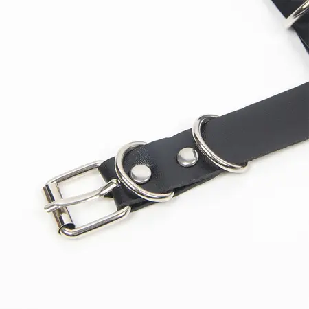 Subblime Harness Grudnjak sa Dekorativnim Lancima Crni Jedna Veličina