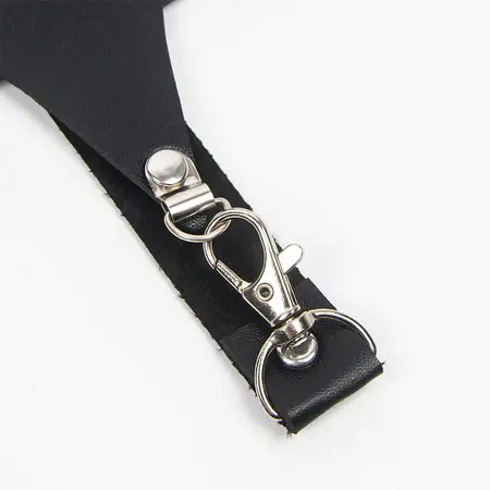Subblime Full Body Harness Crni sa Dekorativnim Zvezdastim Lancem, Jedna Veličina