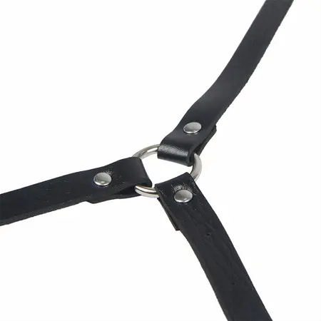 Subblime Leather Body Harness Black Adjustable Size