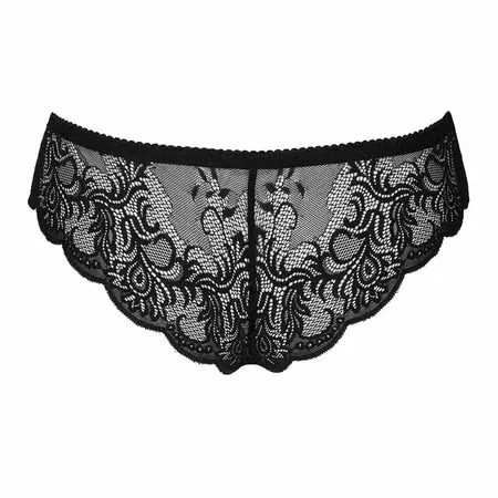 Livco Corsetti Fashion LC 90679 Elegantne Čipkaste Gaćice Crne L/XL