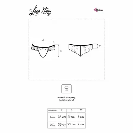 LivCo Corsetti Fashion LC 90679 Crne Čipkaste Gaćice sa Dekorativnim Izrezom