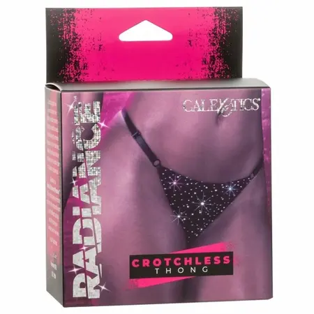 CalExotics Radiance tanga RHINE - Mreža, podesiva, akcenti od kamenčića