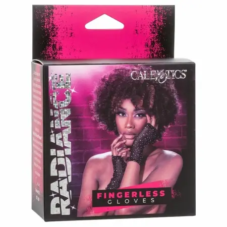 CalExotics Radiance mrežaste rukavice bez prstiju sa akcentima od kamenčića