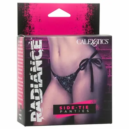 CalExotics Radiance mrežaste gaćice sa satenskim vezicama sa strane i akcentima od kamenčića