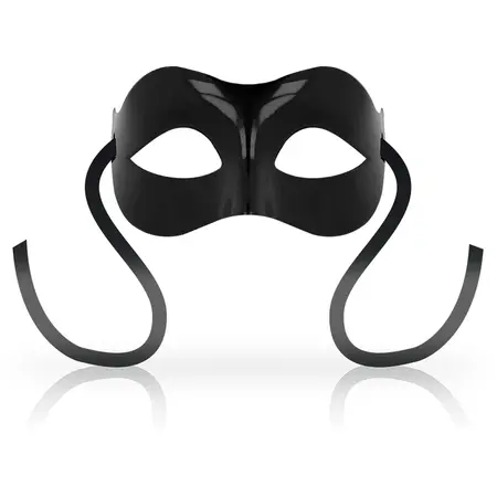 OHMAMA Classic Opaque Black Mask - Unisex Satin Ribbon Design