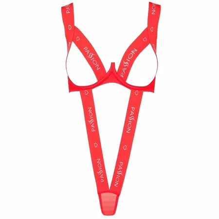 Passion Kyouka Teddy Red S/M - Elegant Lingerie Bodysuit, Elastic Fit