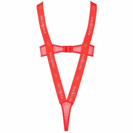 Passion Kyouka Teddy Red S/M - Elegant Lingerie Bodysuit, Elastic Fit