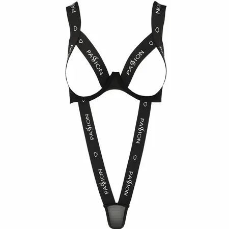 Passion Kyouka Teddy Black S/M - Elegant Stretch Lingerie Bodysuit