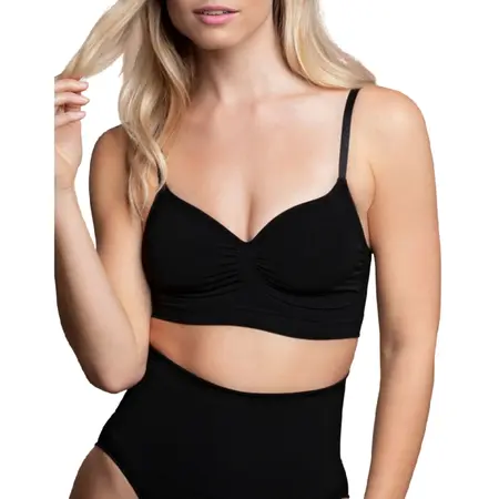 Bye Bra Besprekorni grudnjak srednje kontrole crna XXL - oblikujući donji veš