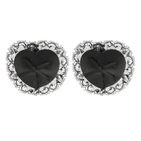 Coquette Chic Desire Cipkane Adhezivne Navlake za Bradavice Crne - Elegantan Dizajn