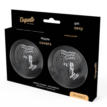 Coquette Chic Desire Self-Adhesive Nipple Covers Black Elegant Design
