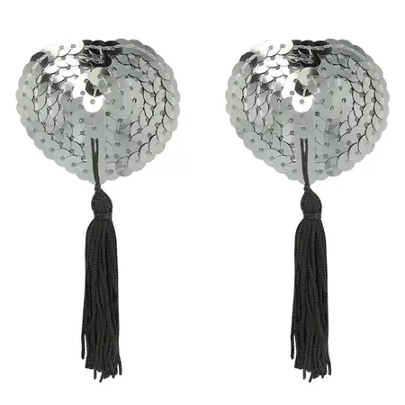 Coquette Chic Desire Srebrne Navlake za Bradavice - Samolepljive, Elegantan Dizajn