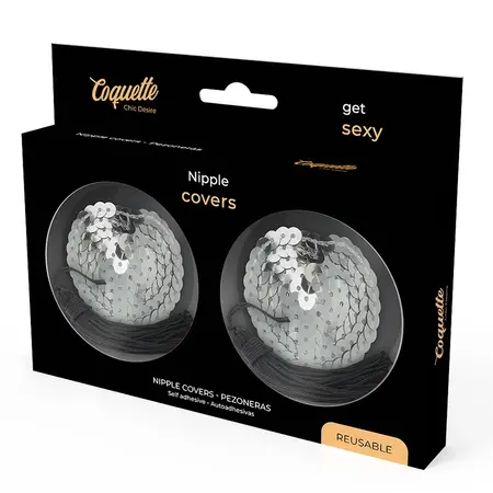 Coquette Chic Desire Srebrne Navlake za Bradavice - Samolepljive, Elegantan Dizajn