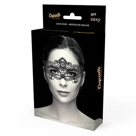 Coquette Chic Desire Cipkana Maska Crna - Elegantan Dodatak za Pokrivanje Očiju