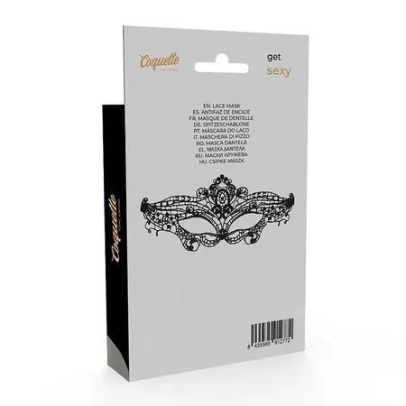 Coquette Chic Desire Cipkana Maska Crna - Elegantan Dodatak za Pokrivanje Očiju