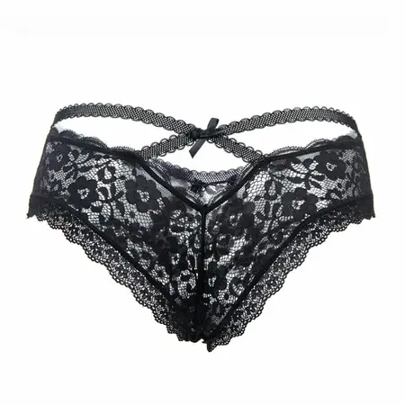 Queen Lingerie S/M Floral Lace Briefs - Elegant Nylon-Spandex Design