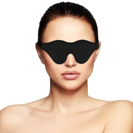 Darkness Black Mask PVC podesivi pokrivač za oči - udobno pristajanje