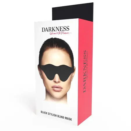 Darkness Black Mask PVC podesivi pokrivač za oči - udobno pristajanje