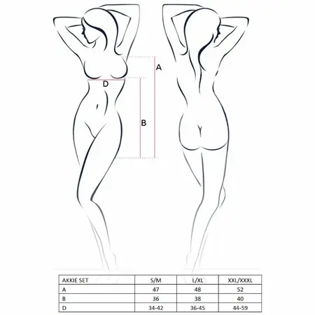 Passion Akkie set medicinske sestre S/M - kompletan outfit sa tangama i kapom