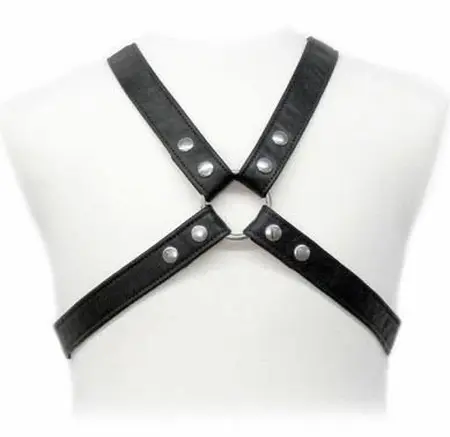 Lasic kožni body harness - podesivi odevni predmet sa ukrštenim trakama, S-XL