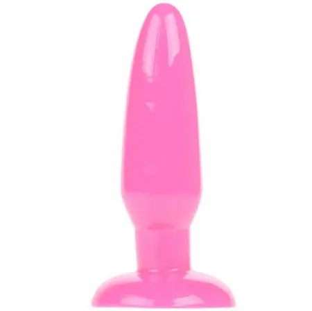 Baile Small Pink Plug 15 cm - Flexible Silicone Model with Suction Base