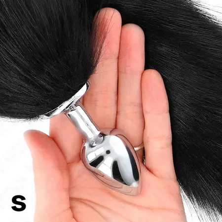 KINK Plug Model S Black Silicone with 40cm Synthetic Tail