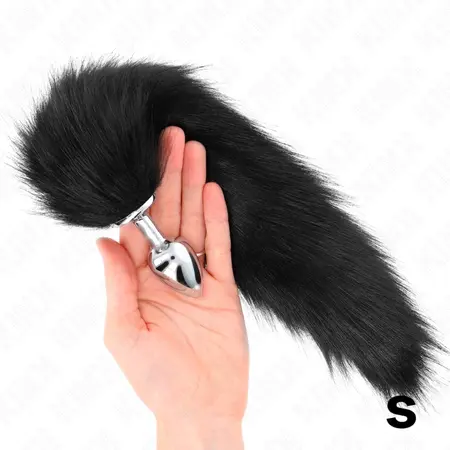 KINK Plug Model S Black Silicone with 40cm Synthetic Tail