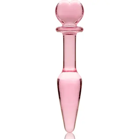Ibiza Nebula Series Model 7 intimni čep od borosilikatnog stakla roze 13,5cm