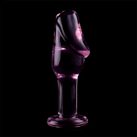 Ibiza Nebula Series Model 6 intimni stakleni čep roze 12,5 cm borosilikat