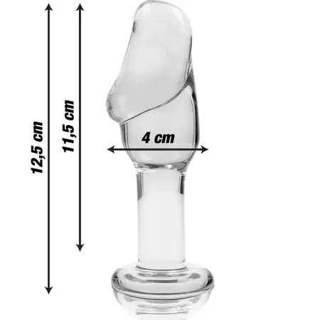 Ibiza Nebula Series Model 6 intimni stakleni čep providni 12,5cm O4cm