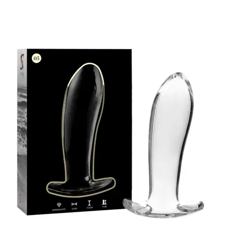 Ibiza Nebula Series Model 5 stakleni intimni čep providni 12,5cm O3,5cm