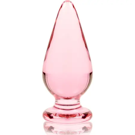 Ibiza Nebula Series Model 4 stakleni intimni čep roze 11cm O5cm