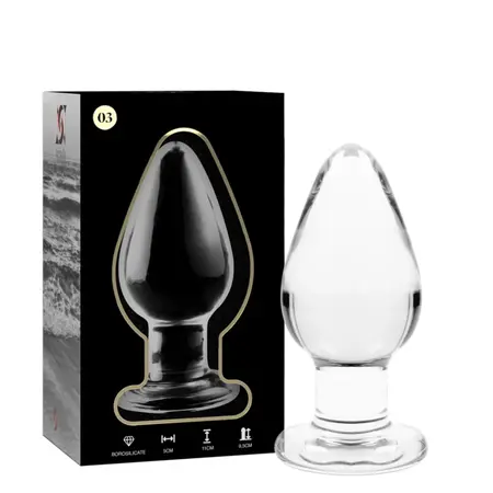 IBIZA Nebula Series Model 3 Glass Plug Transparent 11cm O5cm